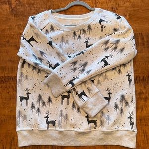 EM and ELLE Womens top crew beck sweater size L